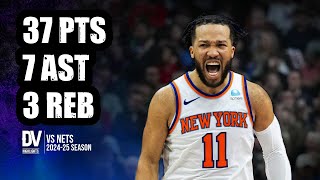 Jalen Brunson vs Nets 37 pts 7 ast 3 reb  Nov 15 2024  Regular Season [upl. by Relyuc]