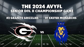 The 2024 AVYFL Senior Div II Championship Game [upl. by Daune]