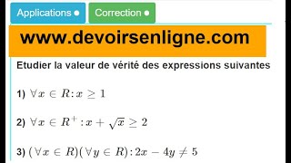 Raisonnement par contre exemple notions de logique 1 BAC Sciences maths et expérimentales [upl. by Swamy264]