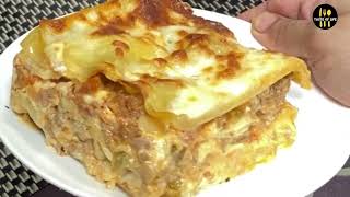 How to Make BEEF LASAGNA  Restaurant Style Lasagna  Perfect Cheesy Lasagna Recipe URDIHINDI [upl. by Vogeley955]