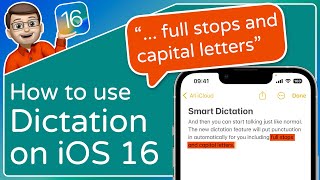 Using the new Enhanced Dictation on iOS 16 ⭐ iOS 16 Tips [upl. by Tilagram]