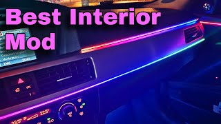 Best Ambient light kit  Installation on my BMW E91  E90 E91 E92 DIY [upl. by Arihs]