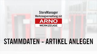 StoreManager Tutorial Stammdaten  Artikel anlegen [upl. by Yajet870]