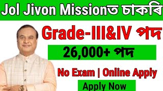 Jol Jivon Missonত 26 হাজাৰ চাকৰি  Assam jobs 2024  Assam jobs vacancy 2024  Jobs in Assam [upl. by Viquelia]