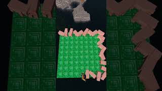 What happens if 100 Pigs Falling Down To The Ocean minecraft shorts [upl. by Terag]