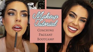 Makeup Tutorial  Coaching Pageant Bootcamp Look [upl. by Yecats]