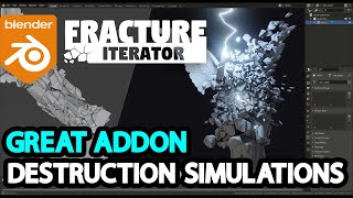 Blender Addon for Destruction Simulations l Fracture Iterator [upl. by Noellyn]