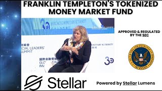 Stellar Lumens XLM update Tokenized Money Marked Fund approved by SEC [upl. by Beatriz119]