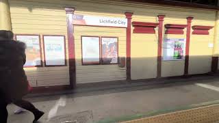 Arriving And Departing Lichfield City Onboard 730 023 [upl. by Annehs]