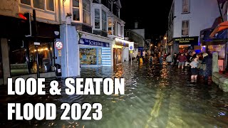 Looe amp Seaton Flood 29th October 2023 [upl. by Morganstein]