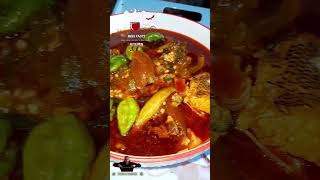 AUTHENTIC Ghanaian Banku with Okro soup Papabi so delicious youtubeshorts africanfood shorts [upl. by Atiekal]