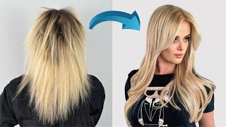 Transformación Extrema Cabello Dañado a Rubio Perfecto [upl. by Branham]