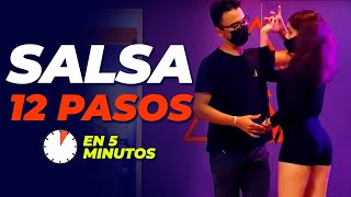 ¡12 pasos de salsa en 5 minutos [upl. by Anerrol]