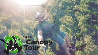 Extreme Ziplining  Cape Canopy Tours  StuVlogs Ep10 [upl. by Anerbes]