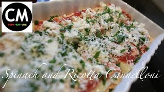 How to make spinach and ricotta Cannelloni [upl. by Reisch]