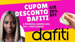 CUPOM DE DESCONTO DAFITI 🔥 Primeira Compra 20 OFF  Frete Grátis Dafiti [upl. by Anastasie]