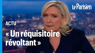 « C’est ma mort politique qui est réclamée »  dénonce Marine Le Pen sur TF1 [upl. by Hamnet]