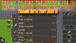 TibiaME BETA 2023  COLLEC GOLDEN DAMAGE WEAPONS LVL 199 [upl. by Kerns]