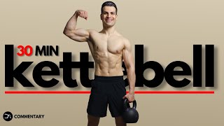 30 Min SHRED KETTLEBELL Workout  Full Body Explosive amp Controlled  Follow Along [upl. by Elma]