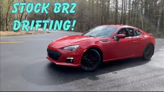 Can you DRIFT a stock BRZ [upl. by Essenaj]