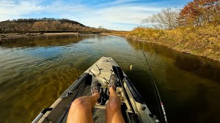 2 Hours of RAW and UNCUT Kayak Fishing on REMOTE RIVER [upl. by Bencion]