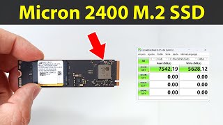 Speed test of the SSD Micron 2400 NVMe Gen4 M2 2280 SSD 512GB1TB2TB Can it reach 7500 MBs [upl. by Naired328]