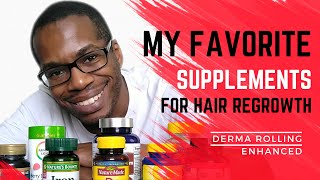 Best Supplements for Hair Growth  Give Derma Rolling a Boost  Individually Tested Not Sponsored [upl. by Lluj]