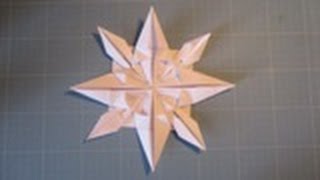 Comment réaliser une étoile de noël en papier origami [upl. by Peter]