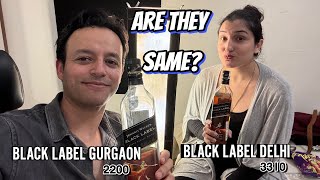 BLACK LABEL REVIEW DELHI RS 3310  COMPARISON WITH GURGAON GTOWN Rs 2200 [upl. by Yrtnahc]