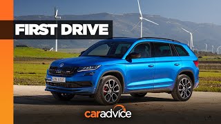 2020 Skoda Kodiaq RS review Australian first drive  CarAdvice [upl. by Krys]