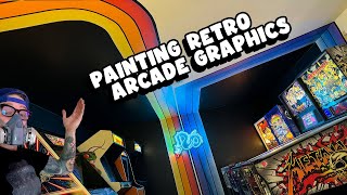 Painting Retro Arcade Graphics in my home [upl. by Asilad185]