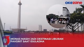 Monumen Nasional Jadi Spot Favorit Liburan bersama Keluarga Warga Jakarta [upl. by Ahseikram]