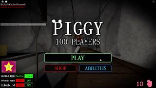 I BEAT PIGGY VS 10 BOTS [upl. by Annaiviv43]