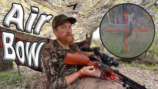 Deer Hunting With The AirBow Air Rifle  Day 18 Of 30 Day Survival Challenge Texas [upl. by Eimam]