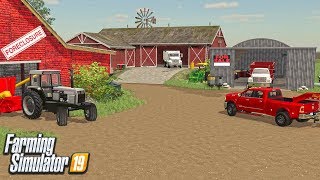 PURCHASED A FORECLOSED FARM CHEAP 100000 ROLEPLAY FARMING SIMULATOR 19 [upl. by Ynnep]