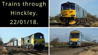 Morning Trains near Hinckley 220118 [upl. by Cassandra]