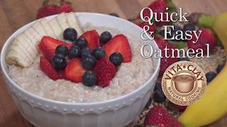 Quick and Easy Steel Cut Oatmeal with VitaClay [upl. by Abbe]