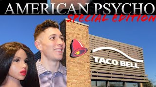 Taco Bell Mukbang as Patrick Bateman from American Psycho [upl. by Dnalevets]