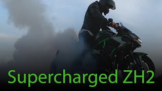 Kawasaki ZH2 Burnout [upl. by Gabriello]