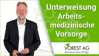 Arbeitsmedizinische Vorsorge Unterweisung online ArbMedVV [upl. by Drofdeb]