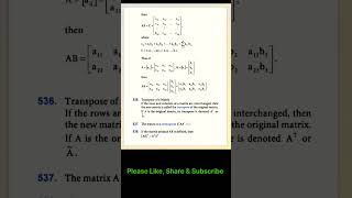 Matrices amp Determinants Important concepts👍Zerotoinfinitelymathsshortsviralmatricesimp [upl. by Aidam]