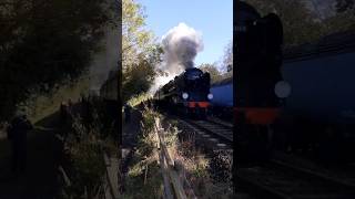 Eddystone steaming out of Grosmont train steamtrain locomotive nymr railway steamengine [upl. by Jyoti]