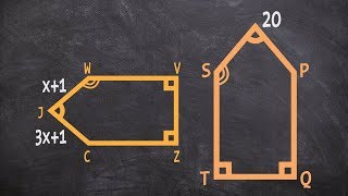 Finding the missing value for two similar pentagons [upl. by Tabb965]