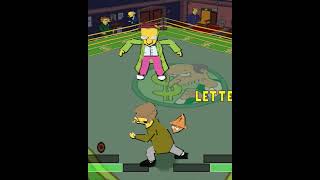 Simpsons Wrestling games simpsons wrestling mrburns smithers frink playstation luchas psx [upl. by Yditsahc]