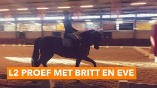 L2 Proef met Britt en Eve  PaardenpraatTV [upl. by Zoilla571]