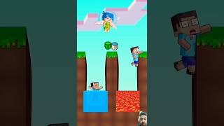 Will JOY HELP Steve vs Noob in Lava Pit Challenge Funny Minecraft Animation minecraftshorts fyp [upl. by Aiekram]