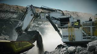 Liebherr  R 9600 Mining Excavator [upl. by Drarehs]