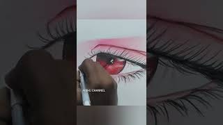 Hyper realistic eye drawing eyedrawing hyperrealisticdrawing shorts [upl. by Yro]