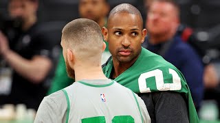 Should Al Horford start or come off the bench with Porzingis out Our NBA Insiders weigh in [upl. by Belda]