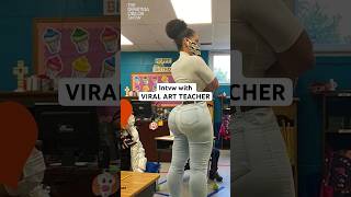 Art teacher WENT VIRAL for being curvy‼️😳 teacher bodypositive interview [upl. by Ceciley]